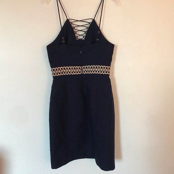Lilly Pulitzer Trista Shift True Navy Sz 00 NWT - Picture 3 of 6